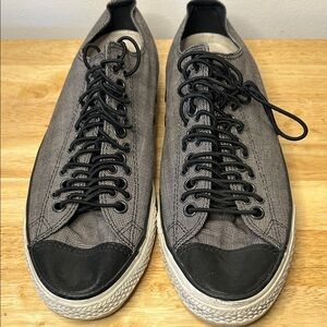 Converse Black and Gray Checkered Sneakers